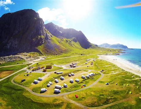 Camping I Norge Lofoten Beach Camp Campingportalen
