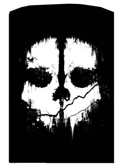 Call Of Duty Ghosts Skull Stencil Wesharepics