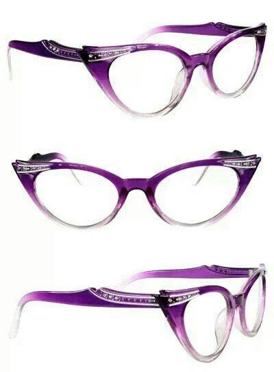 omg i want these purple rhinestone fashion eye glasses purple