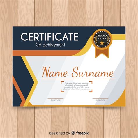 Free Vector Professional Certificate Template