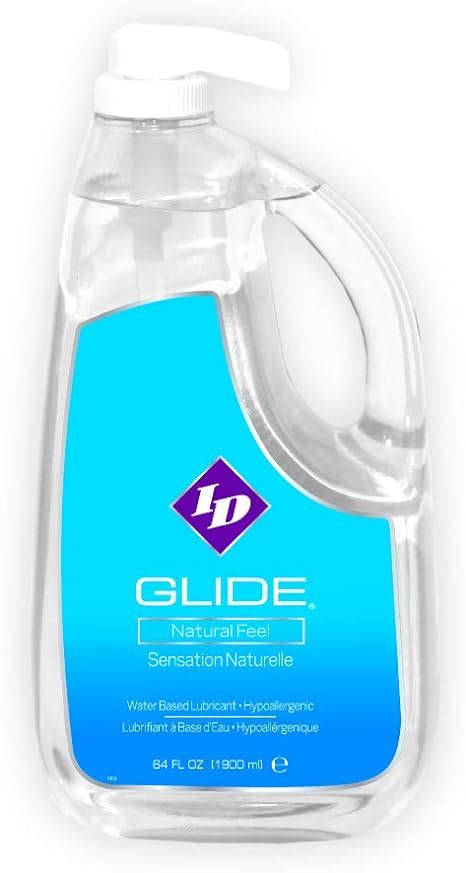 id glide 64 fl oz water based personal lubricant hypoallergenic lube for men women