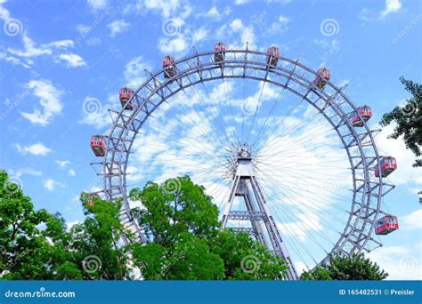 Giant Ferris Wheel In Vienna Austria Stock Image Image Of Ride