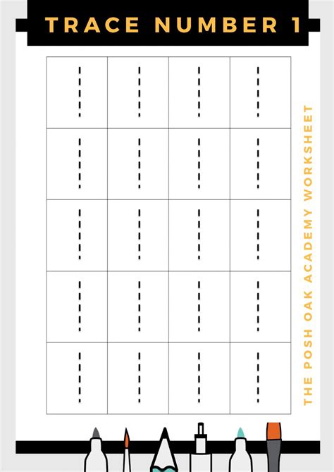 Trace Number 1 Interactive Worksheet