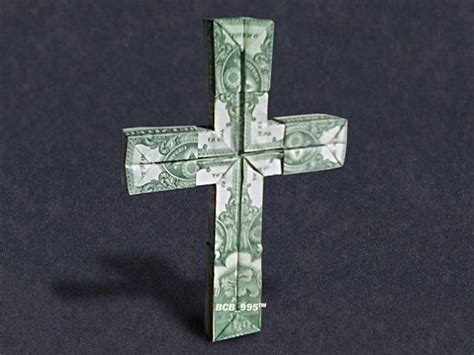 7easy Origami Cross Dollar Bill Second Camp