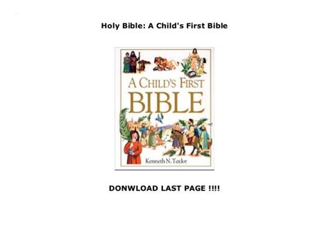 Holy Bible A Childs First Bible