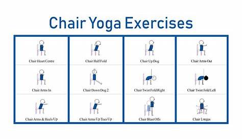 Printable Chair Yoga Exercises for Seniors - Gridgit.com