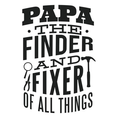 Papa The Finder And Fixer Of All Things Badge Sticker Ad Sponsored
