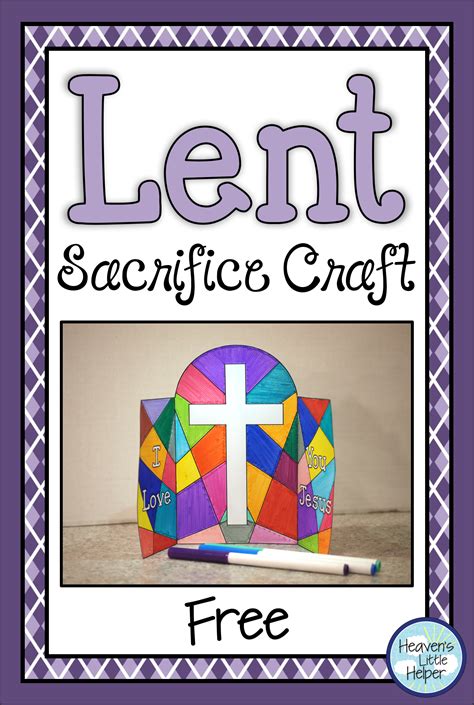 This Printable Lent Sacrifice Craft Is Perfect For Catholic Kids This