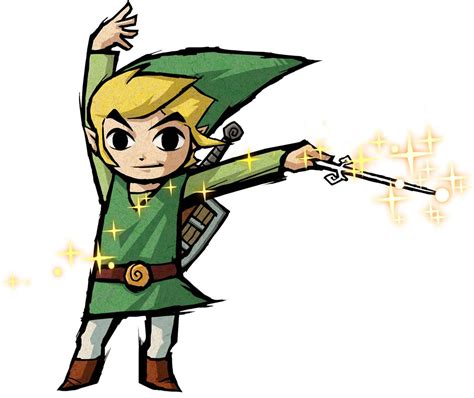The Legend Of Zelda Is Pointing At Something With His Hand And Wearing