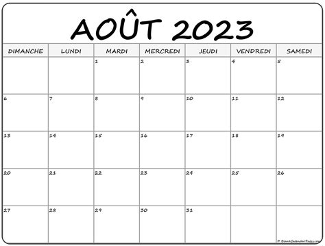 Calendrier Aout 2023 A Imprimer Icalendrier Images Images And Photos