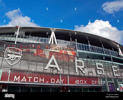 Exterior Of Emirates Stadium Current Home Of Arsenal Football Club