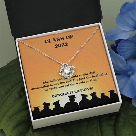 Graduation Necklace For Her College Graduation Gift High Etsy