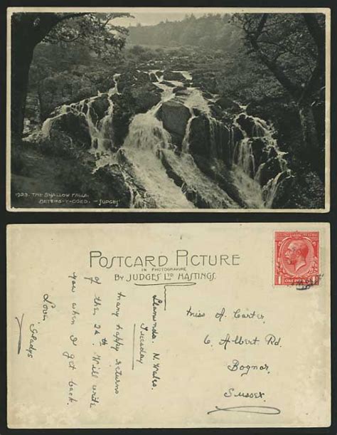Betws Y Coed Kg5 1d Old Judges Postcard Swallow Falls For Sale