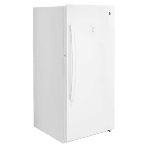 Ge Appliances Ge Upright Freezer 141 Cu Ft White Fuf14smrww Rona