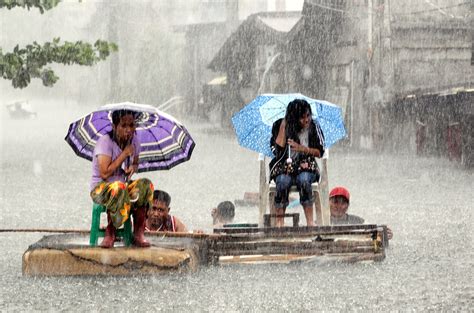 Heavy Rain And Flood In Philippines Severely Impacts Normal Life