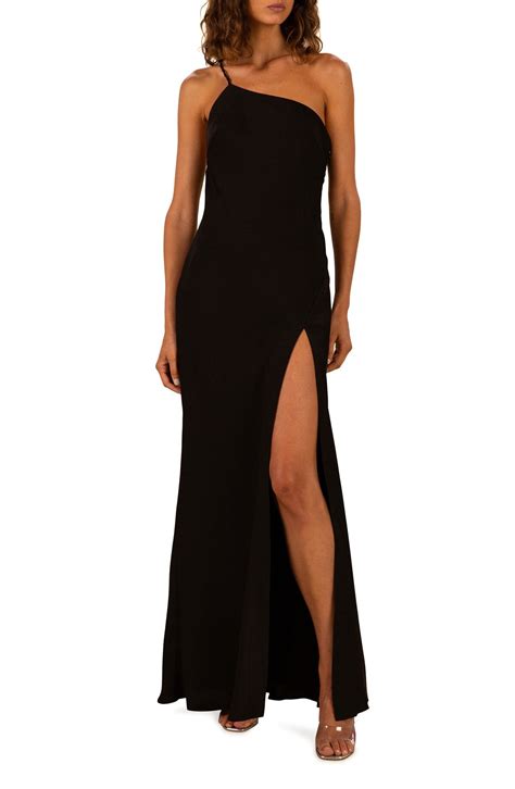 Buy Misha Collection One Shoulder Gown Black At 70 Off Editorialist