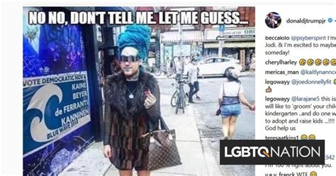 Trump Jr Shared A Transphobic Meme On Instagram And Deplorables Loved It