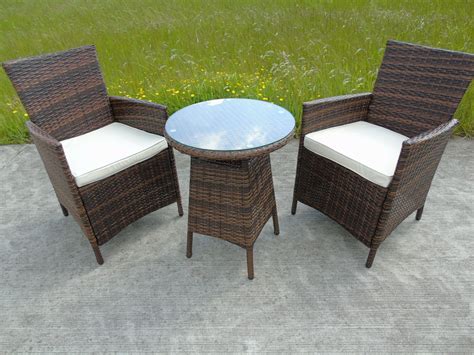 This lightweight construction allows you to easily move and stack for storing. BISTRO GARDEN RATTAN WICKER OUTDOOR DINING FURNITURE SET ...