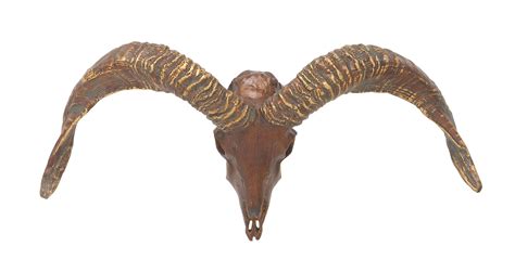Fabulous Polystone Goat Horn Decor