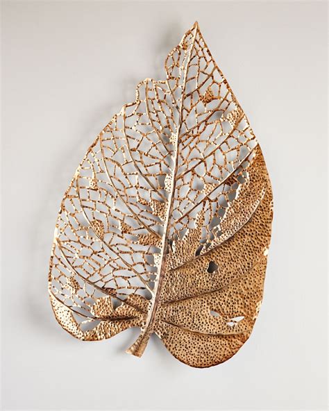 Metal Leaf Wall Decor Artqf