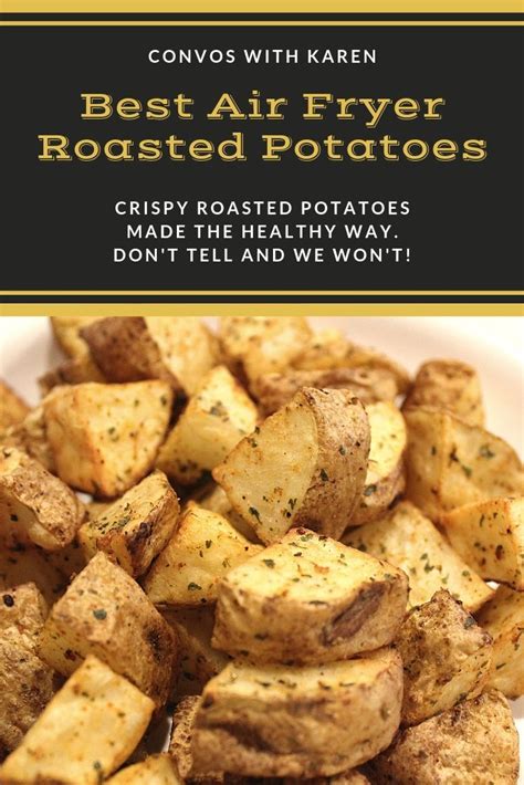 This easy air fryer recipe produces a side dish ready in minutes. Healthy easy air fryer roasted potatoes are a great side ...