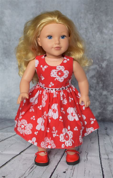 Cotton Sleeveless Party Dress With Sequin Detail For 18 Dolls American