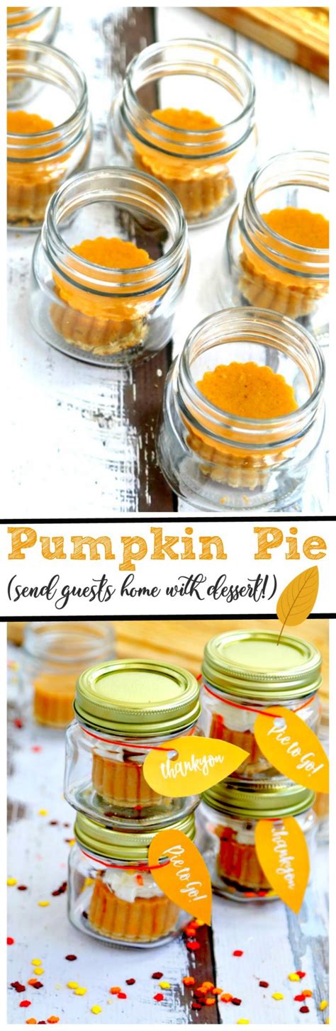 Pumpkin Pie To Go In Mini Mason Jars Momdot Com