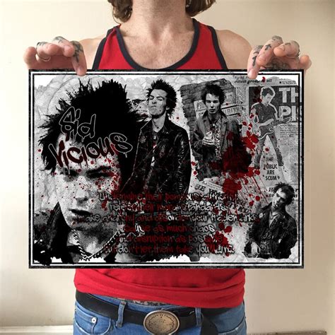 Sid Vicious Poster A3 Sex Pistols Etsy