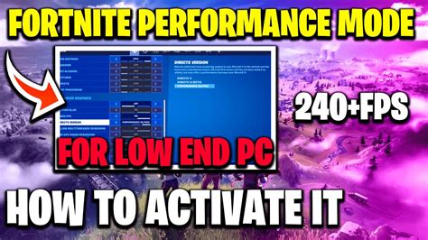 Best Way To Enable Performance Mode In Fortnite Boost Your Fps And Fix If