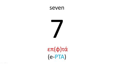 How do you say in greek? Learn Greek Vocabulary Lesson 2 Numbers | Learn greek ...