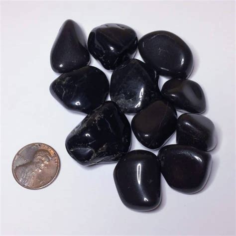 Tumbled Black Onyx Specimen Inspirit Crystals