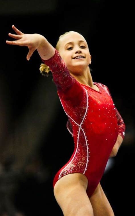 I Like Red On Her Gymnastics Poses Artistic Gymnastics Elite