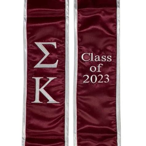 Other Sigma Kappa 223 Graduation Stole Sash Poshmark