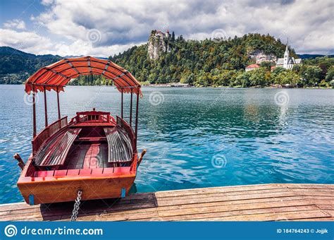 Attractive Summer View Of Lake Bled Blejsko Jezero Is A Glacial Lake In