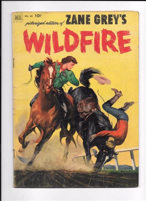 Zane Grey's Wildfire No. 433 1953 Dell Comic Golden AGE EX Cond 10 cent