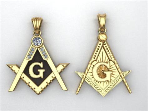 Freemasonry Masonic Pendant 3d Model 3d Printable Cgtrader