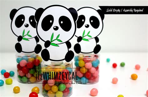 Panda Baby Shower Favors Panda Bear Panda Birthday Party Etsy