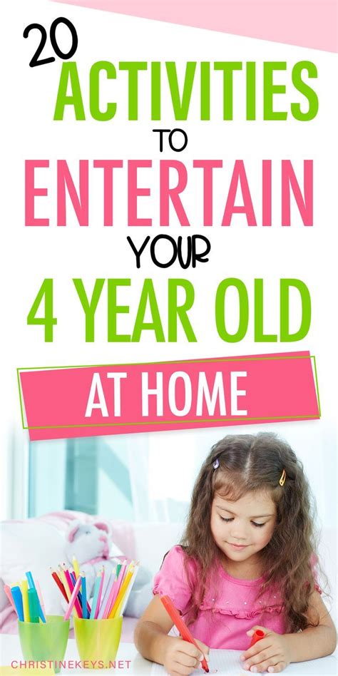 20 Activities For 4 Year Olds To Do At Home 4 Year Old Activities
