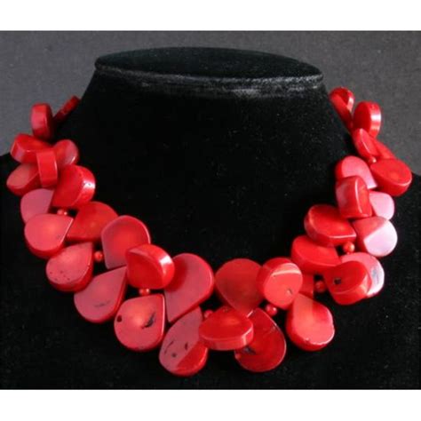 Beautiful Natural Red Coral Necklace Mwf1048