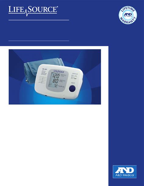 Lifesource Lifesource Blood Pressure Monitor Ua 767t Users Manual