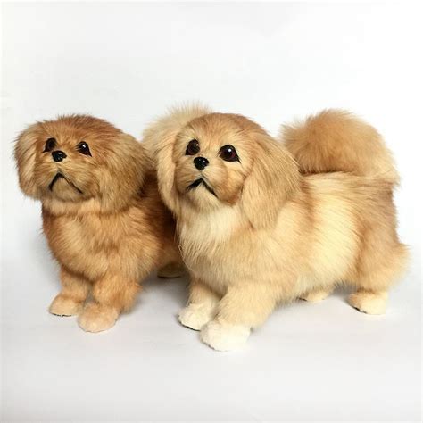 2019 Dorimytrader Cuddly Likelike Animal Pekingese Plush Toy Stuffed