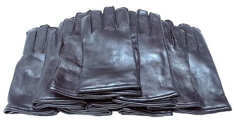 deadstock 1980 s us military leather gloves wool lined 米軍 黒本革 手袋 luby s （ルビーズ）