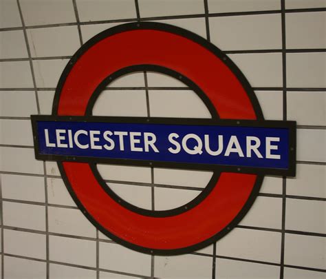 Leicester Square Underground Station Modern Roundel Bowroaduk Flickr