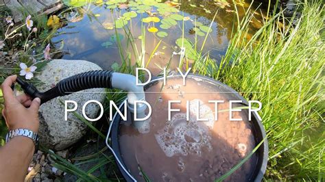 Diy Solar Powered Pond Filter With Skimmer Youtube