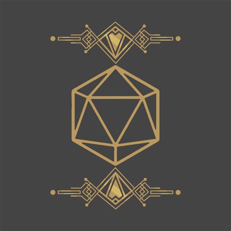 Art Deco D20 2 Dungeons And Dragons Tapestry Teepublic