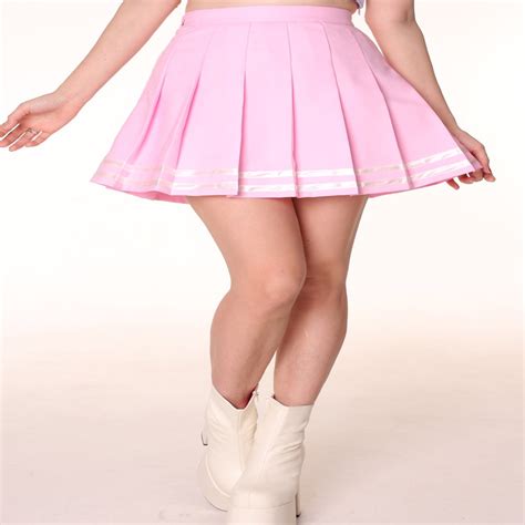 Glitters For Dinner — Made To Order Baby Pink Cheerleading Skirt