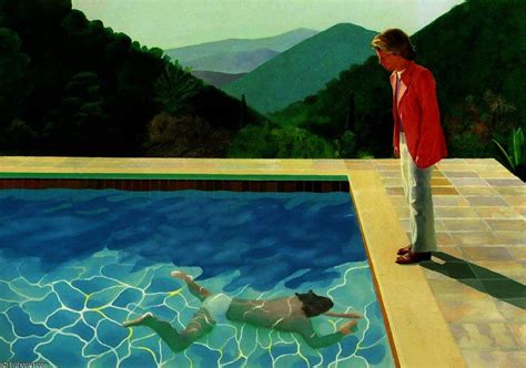 David Hockney Pool With Two Figures Poster