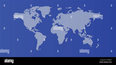 Blue Backdrop Of The World Map Stock Vector Image And Art Alamy