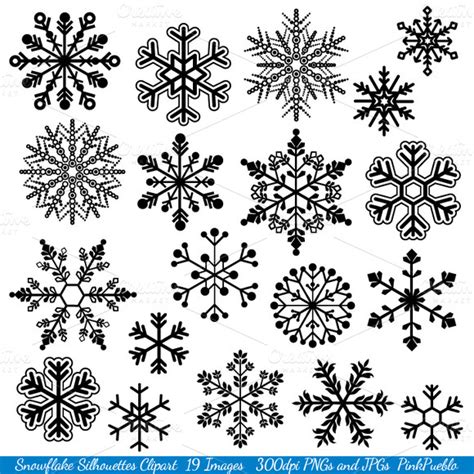 Snowflake Silhouette Vectors/Clipart ~ Illustrations on ... Here you can explore hq snowflake silhouette transparent illustrations, icons and clipart with filter setting like size, type.