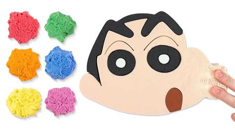 A real great collectible item! Coloring Crayon Shin Chan with Kinetic Sand for Kids ...